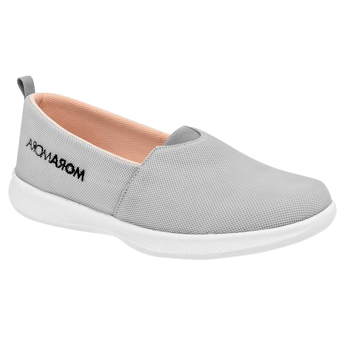 Tenis urbanos Exterior Textil Color Plata Para Mujer De Moramora