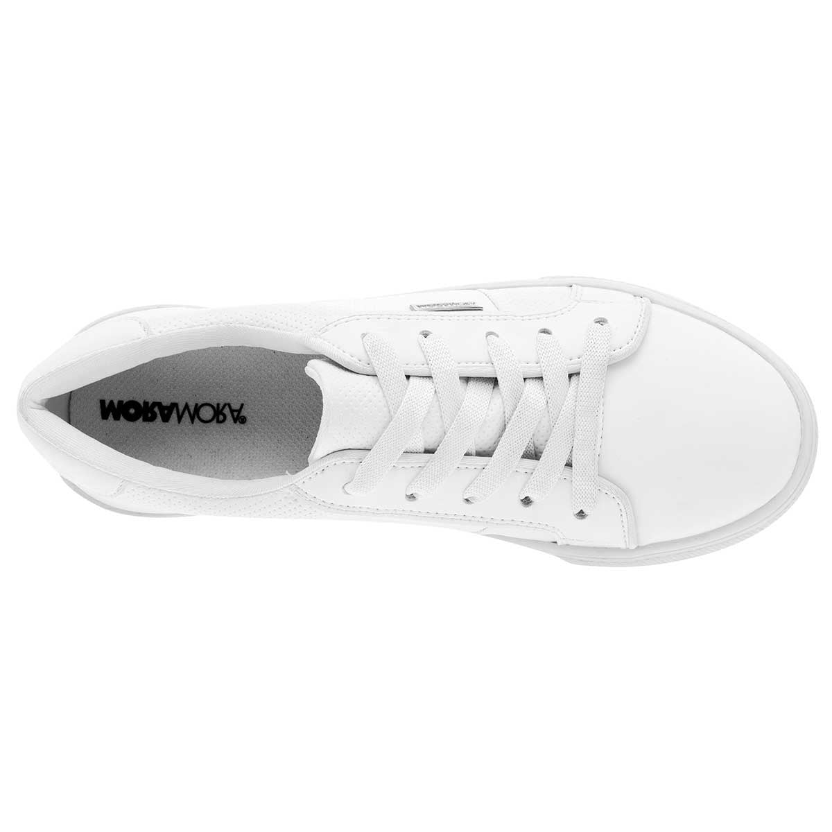 Tenis urbanos Exterior Sintético Color Blanco Para Mujer De Moramora