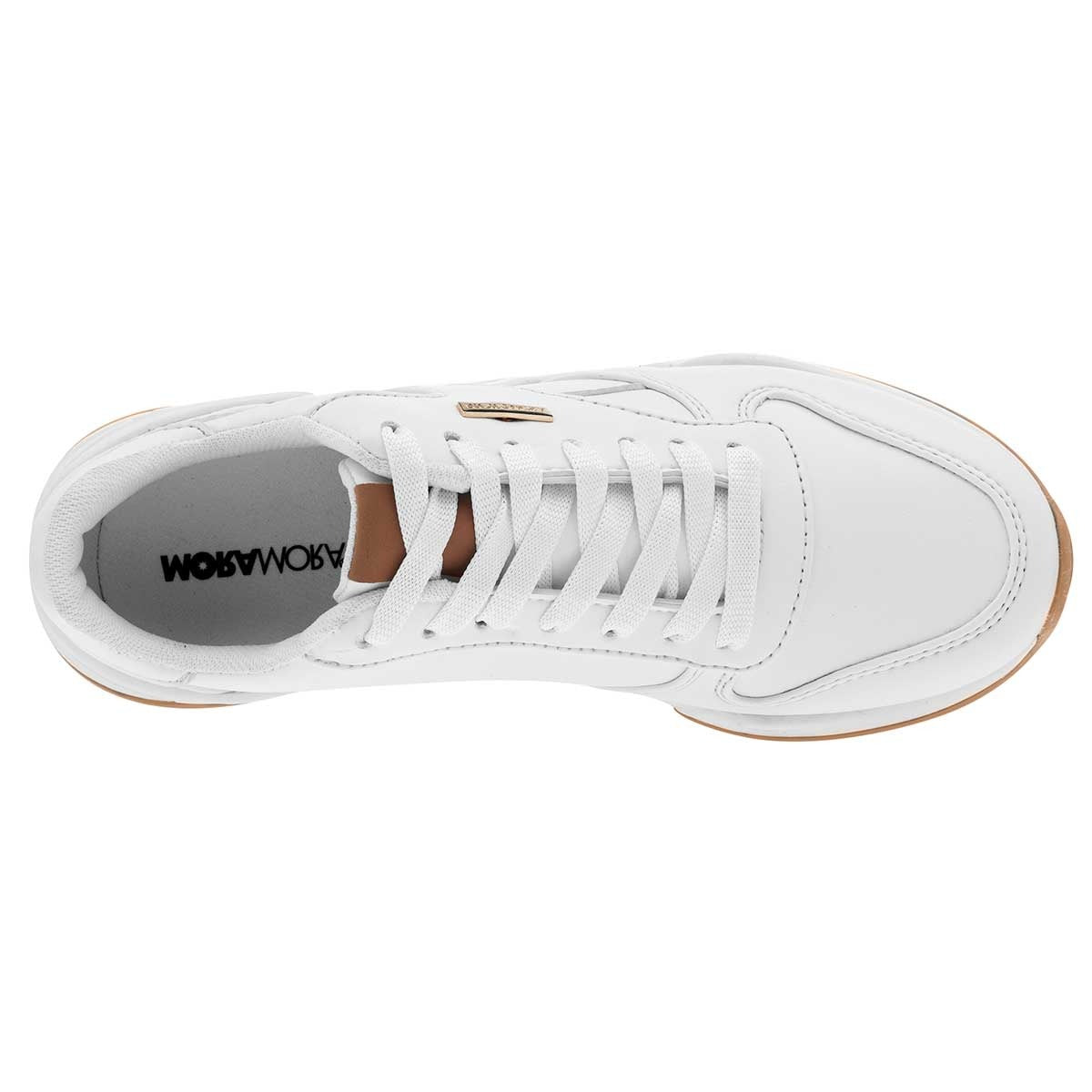 Tenis urbanos Exterior Sintético Color Blanco Para Mujer De Moramora