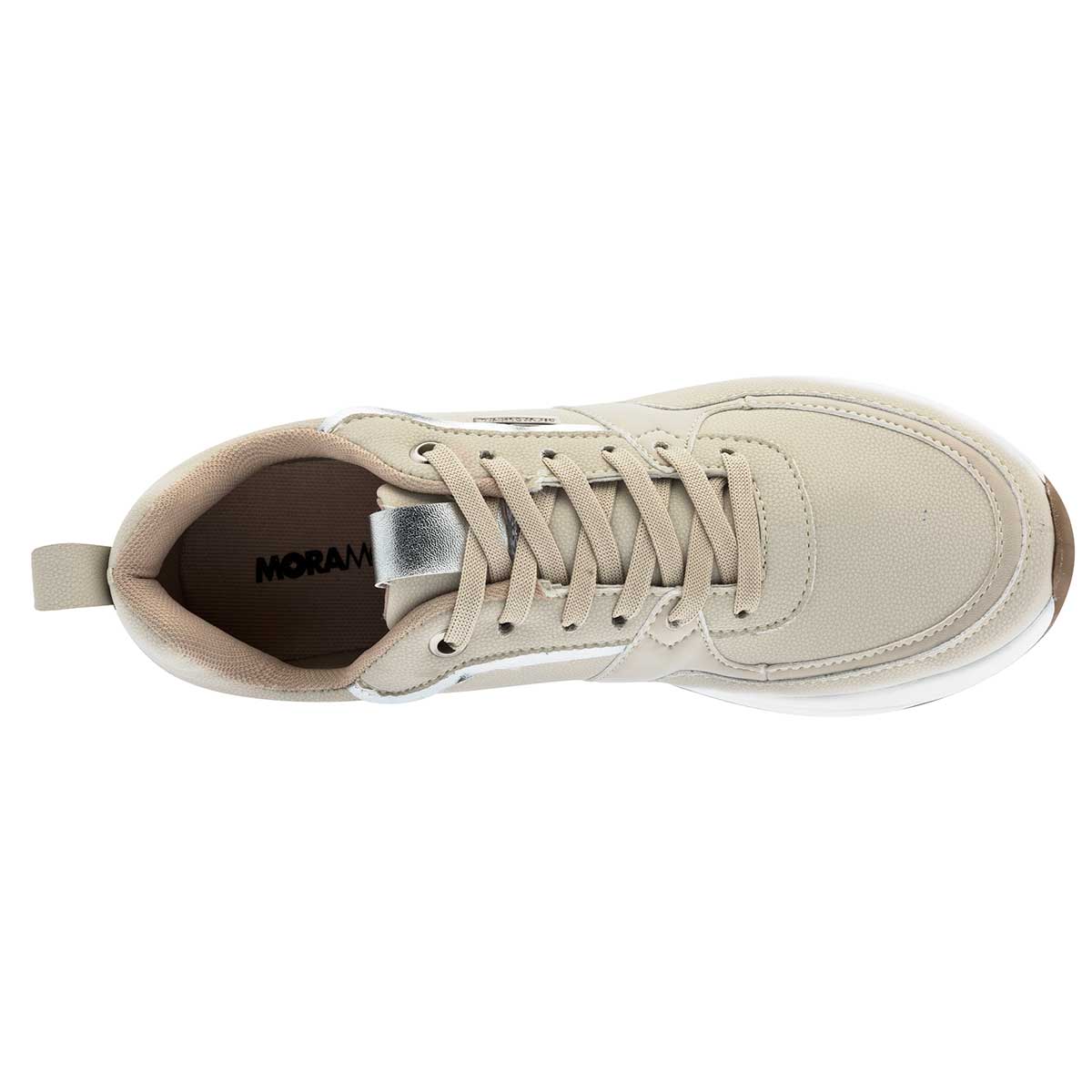 Tenis urbanos Exterior Sintético Color Beige  Para Mujer De Moramora