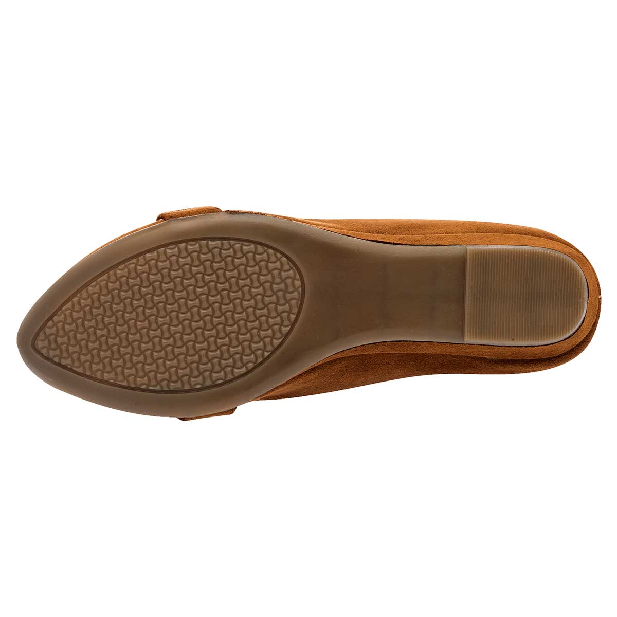 Flats Exterior Textil Color Camel Para Mujer De Rumores