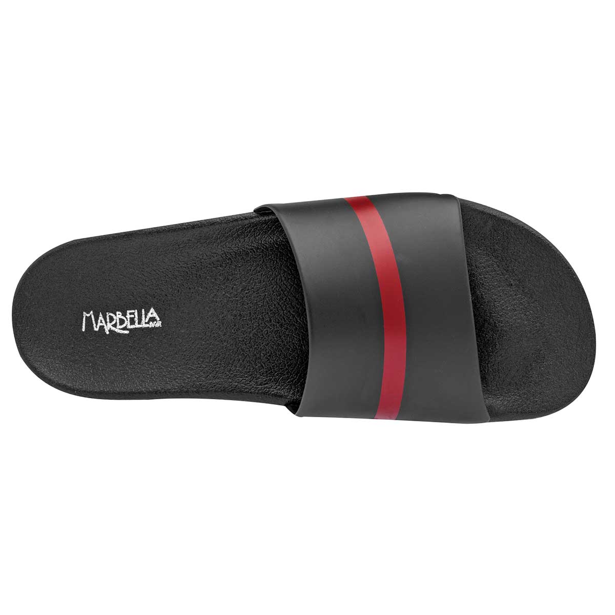 Sandalias Exterior Sintético Color Negro Con Rojo Para Mujer De Sideletas