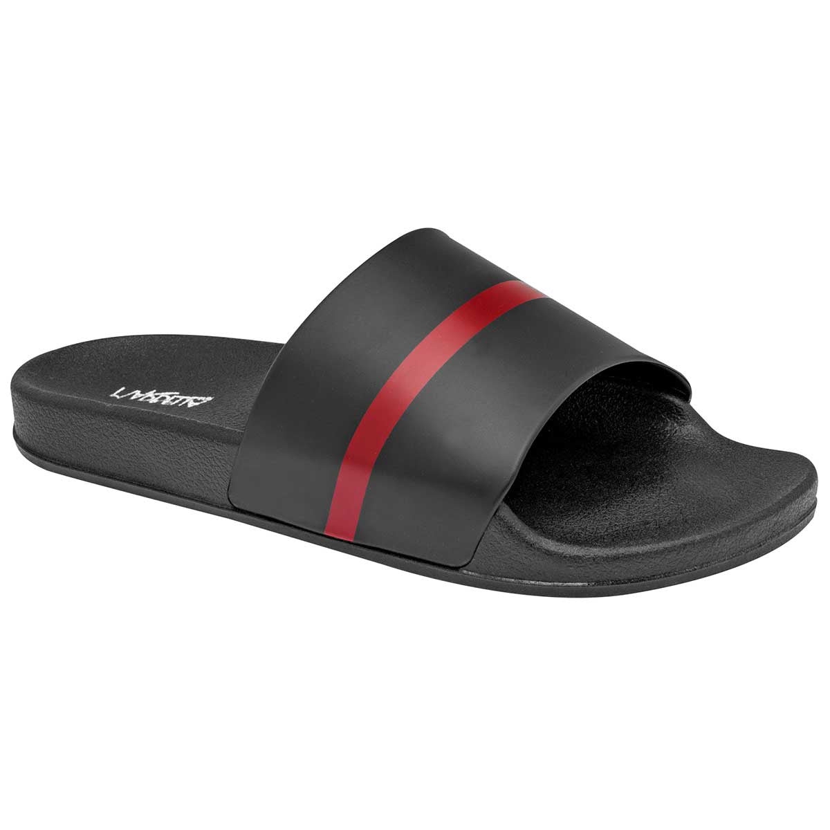 Sandalias Exterior Sintético Color Negro Con Rojo Para Mujer De Sideletas