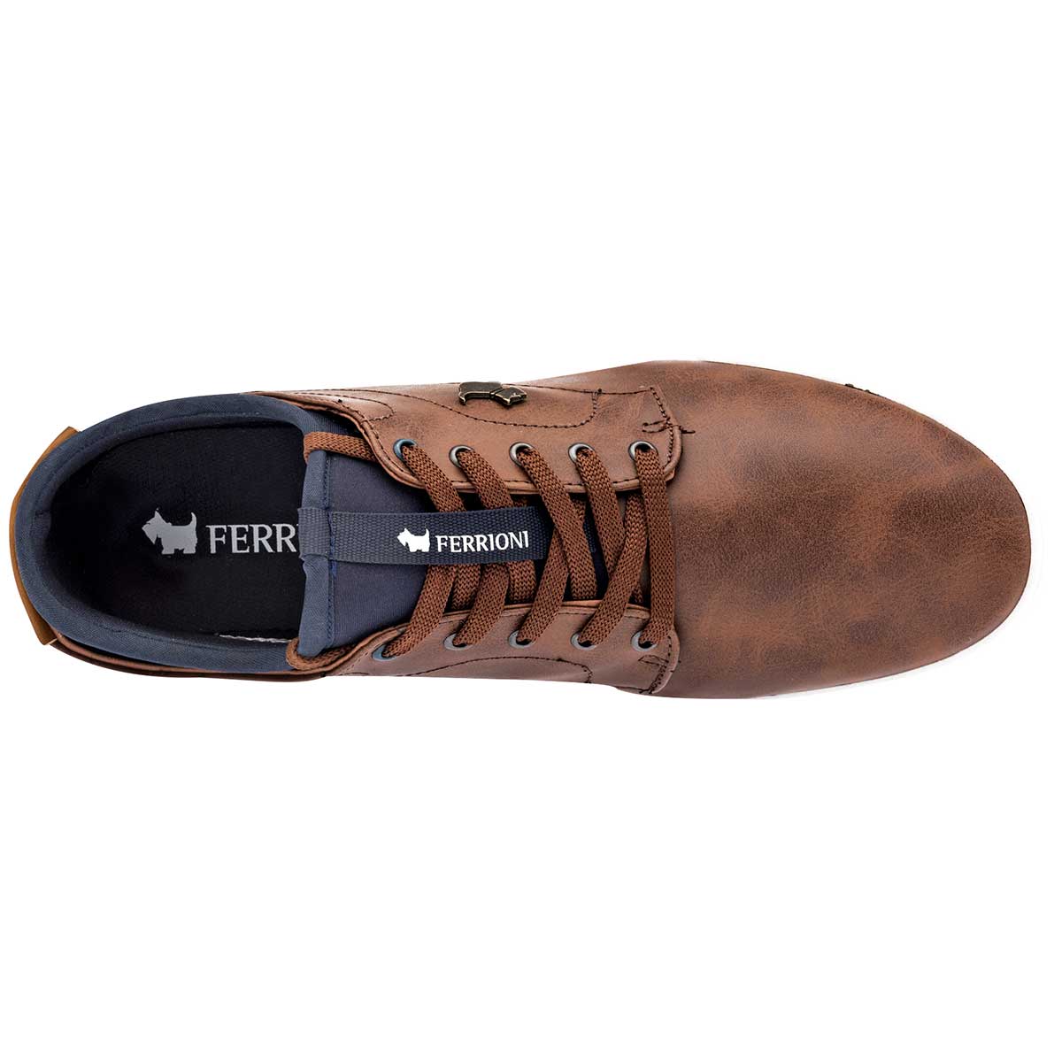 Tenis con cordones Exterior Sintético Color Café Para Hombre De Ferrioni