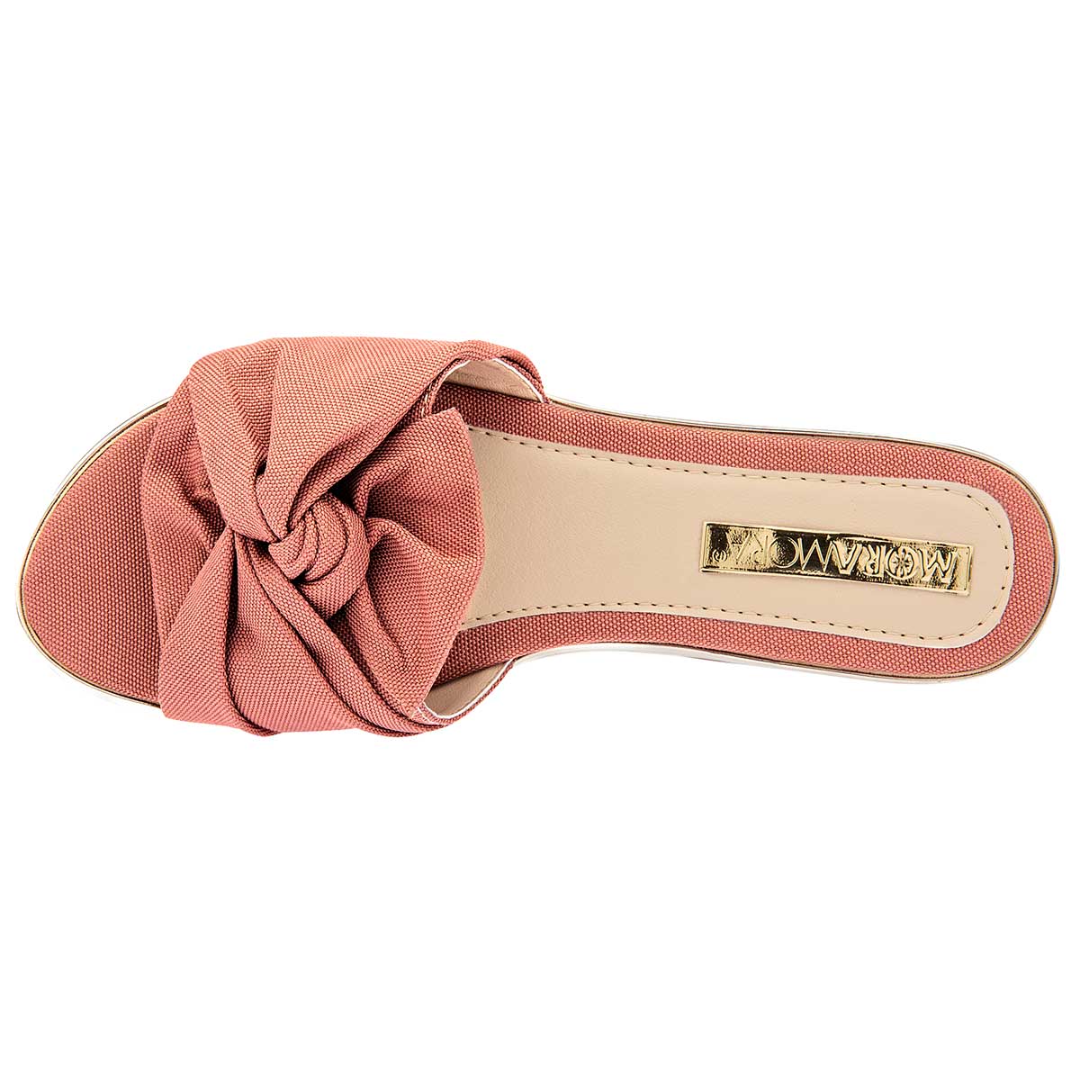 Sandalias Exterior Textil Color Rosa Para Mujer De Moramora