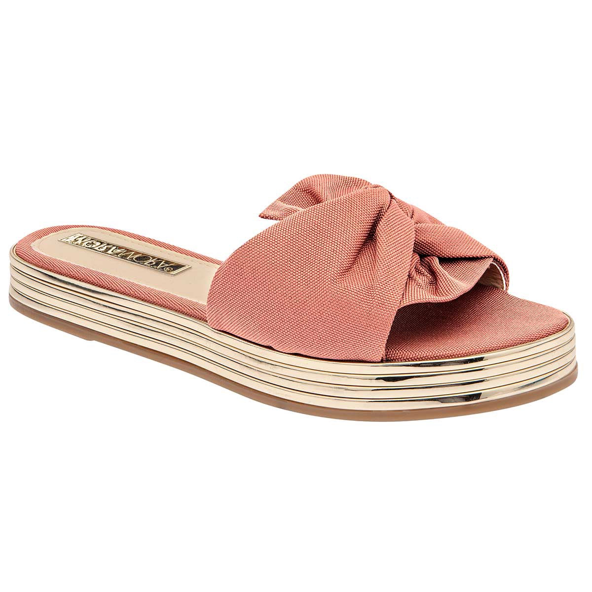 Sandalias Exterior Textil Color Rosa Para Mujer De Moramora