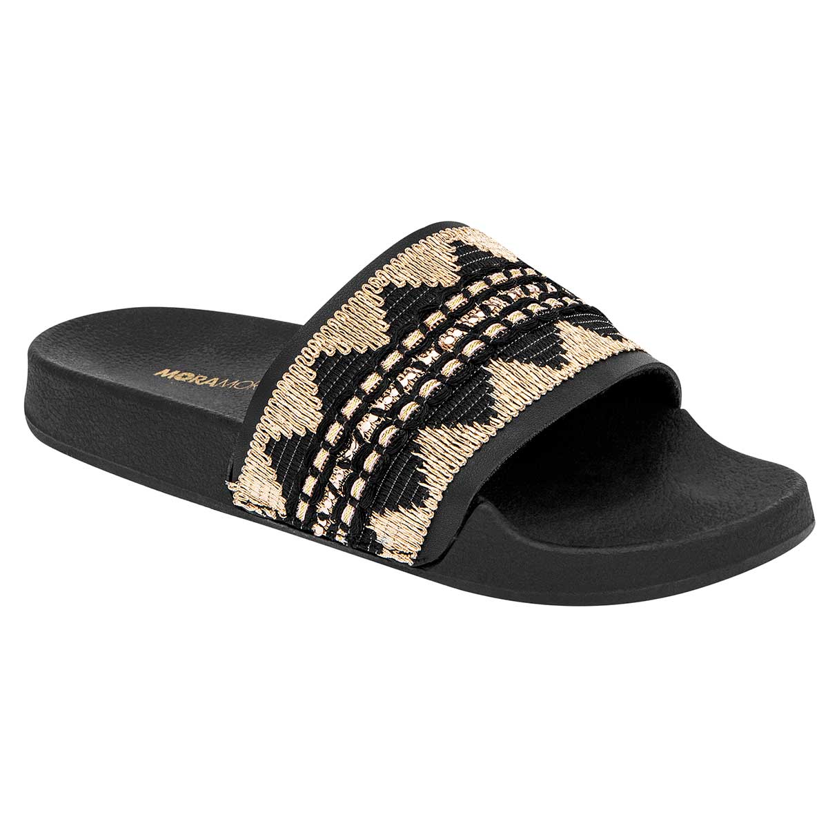 Sandalias Exterior Sintético Color Negro Para Mujer De Moramora