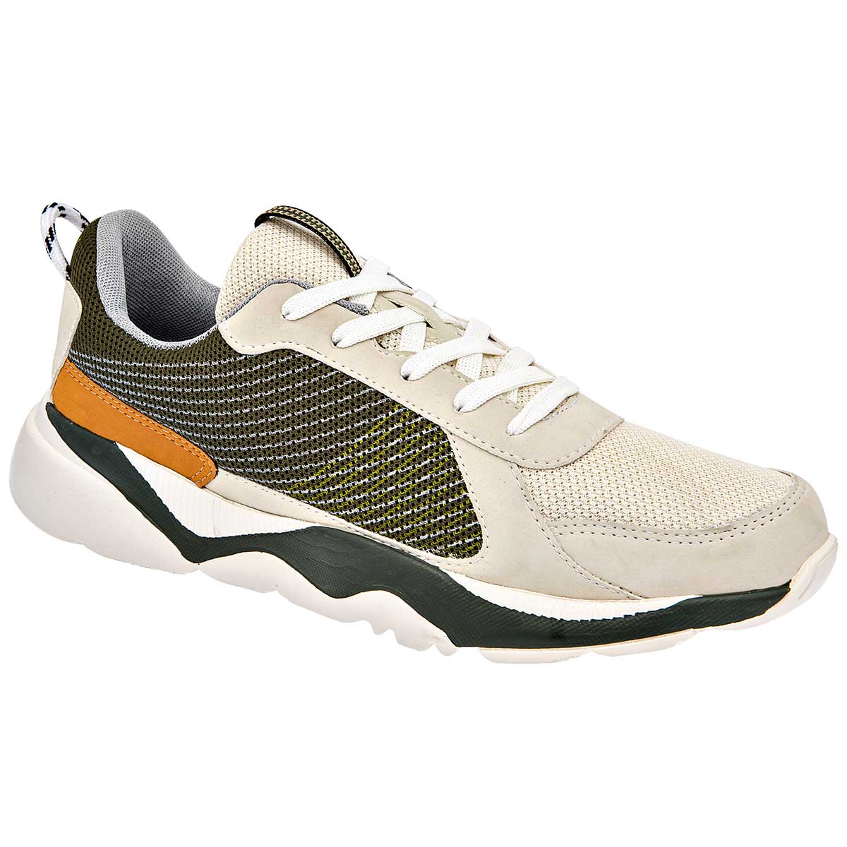 Tenis tipo deportivo Exterior Sintético Color Beige Para Hombre De Mutante