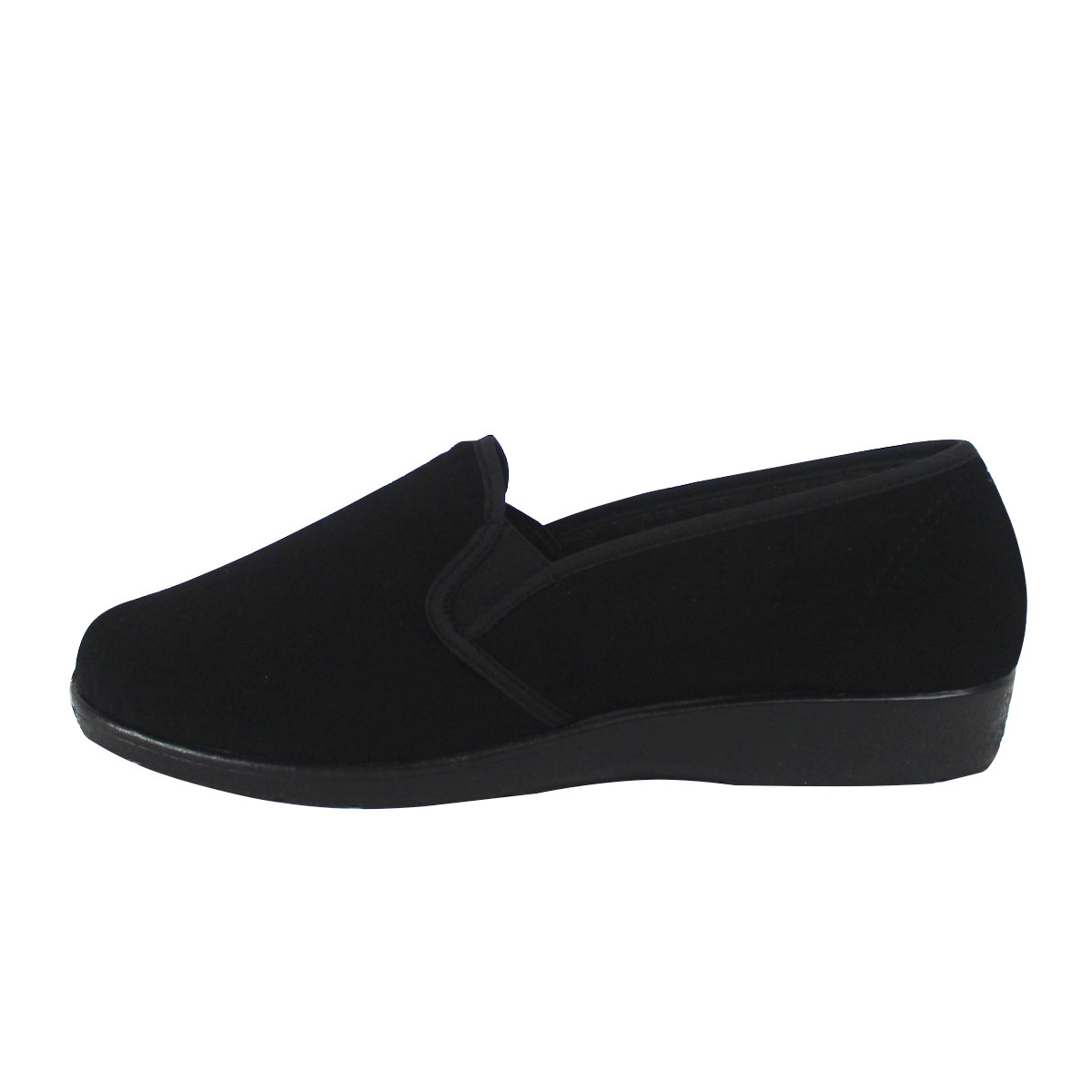 Zapato Casual con Elástico de Descanso Para Mujer Color Negro TOVACO