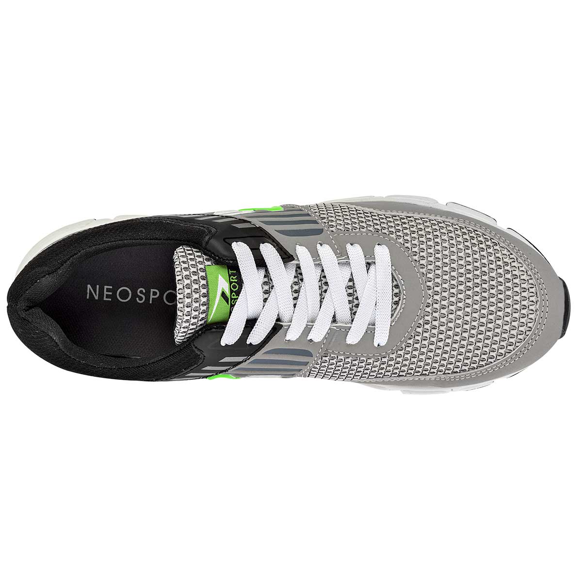 Tenis deportivos Exterior Sintético Color Gris Con Negro Para Hombre De Neosport