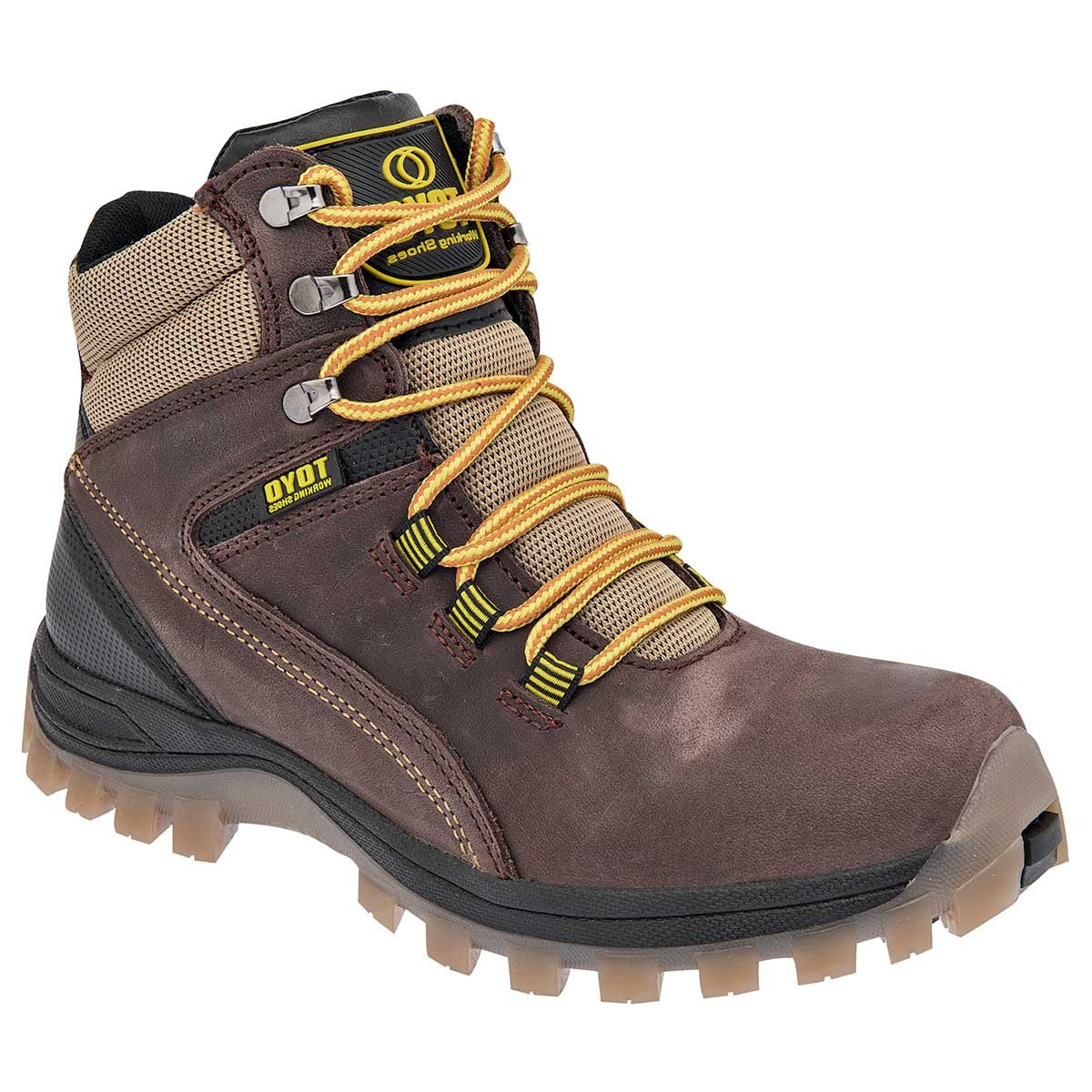 Botas hiking Exterior Piel-Textil Color Café Con Negro Para Hombre De RBCOLLECTION