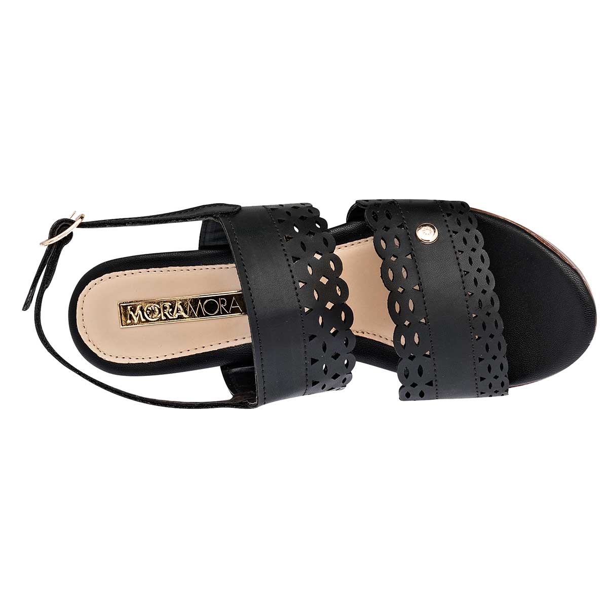 Tacones Exterior Piel sintética Color Negro Para Mujer De Moramora