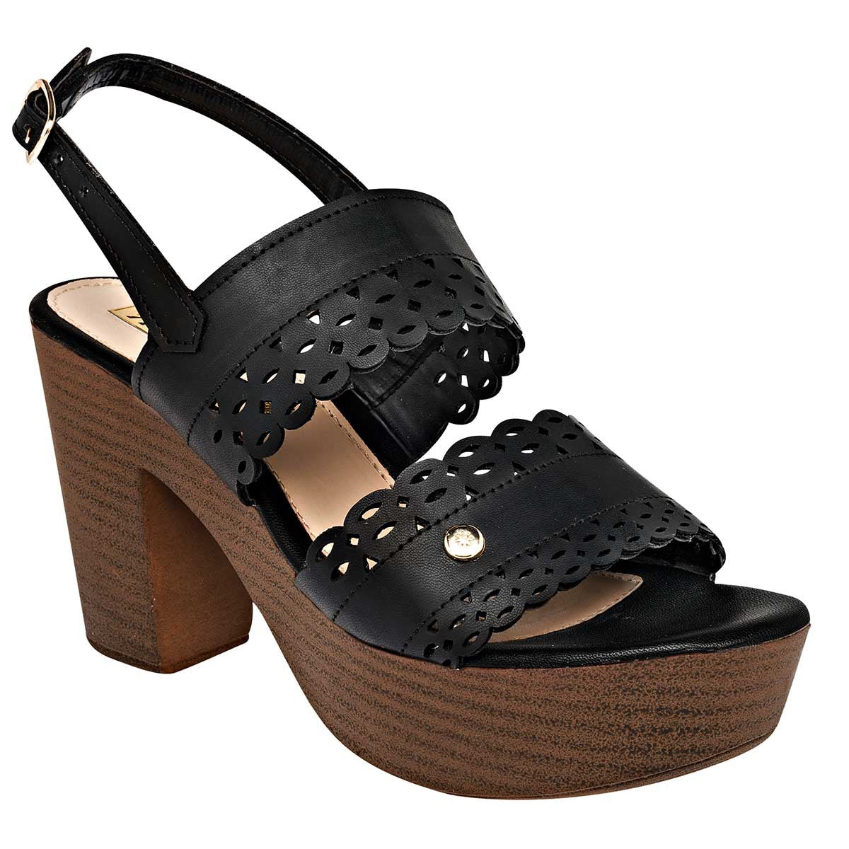 Tacones Exterior Piel sintética Color Negro Para Mujer De Moramora