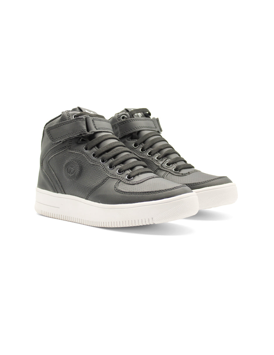 Tenis botin Color Negro Para Mujer De FLR