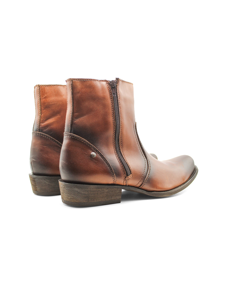 Botas tipo western Color Café Para Hombre De IN MODA