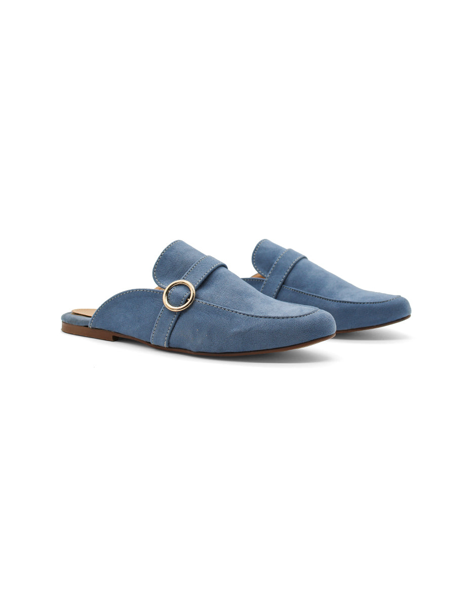 Flats puntales Color Azul Para Mujer De LADY ONE