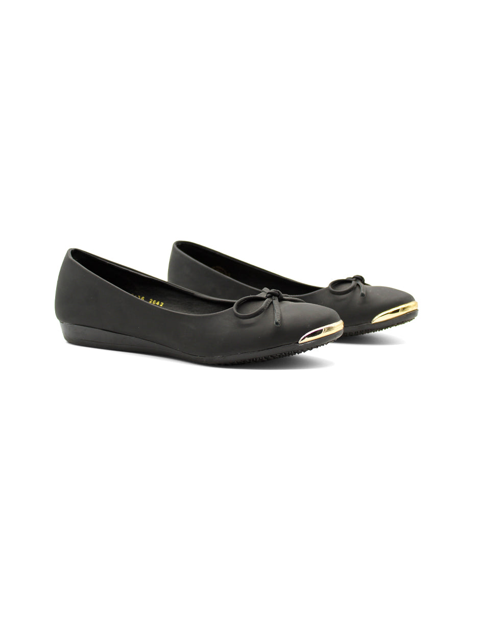 Flats puntales Color Negro Para Mujer De IVI LOVE