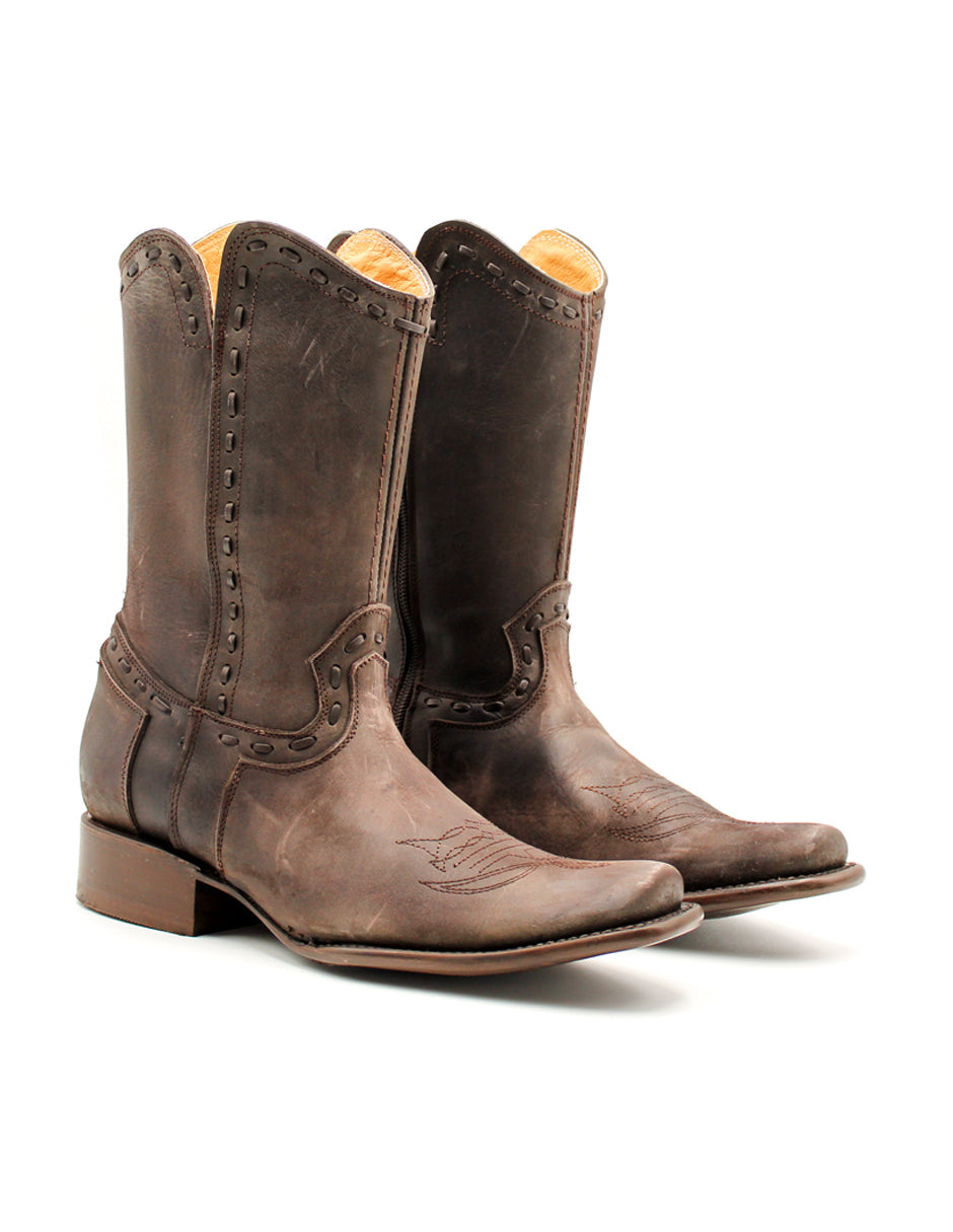 Botas tipo western Color Café Para Hombre De