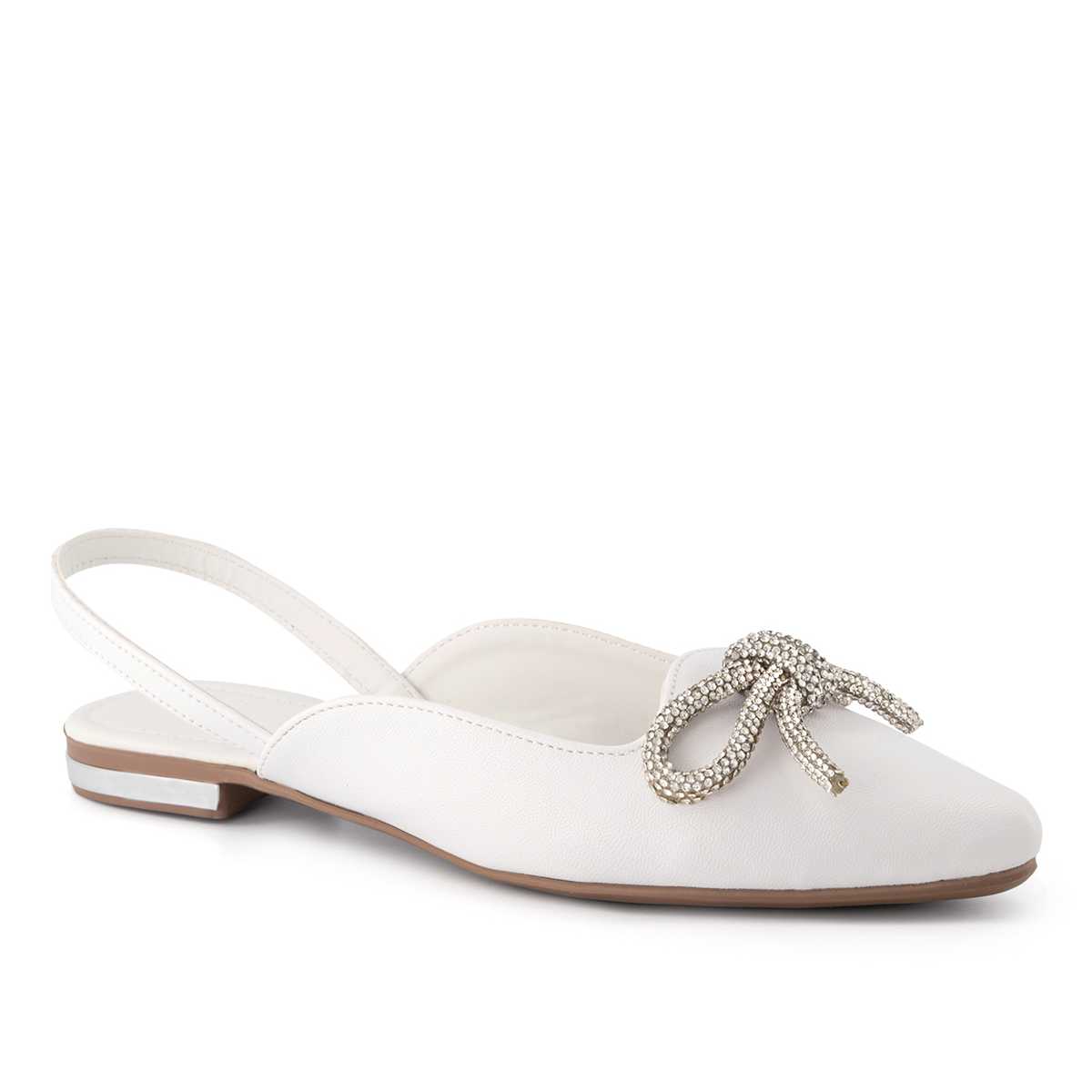 Flats puntales Exterior Piel sintética Color Blanco Para Mujer De RBCOLLECTION