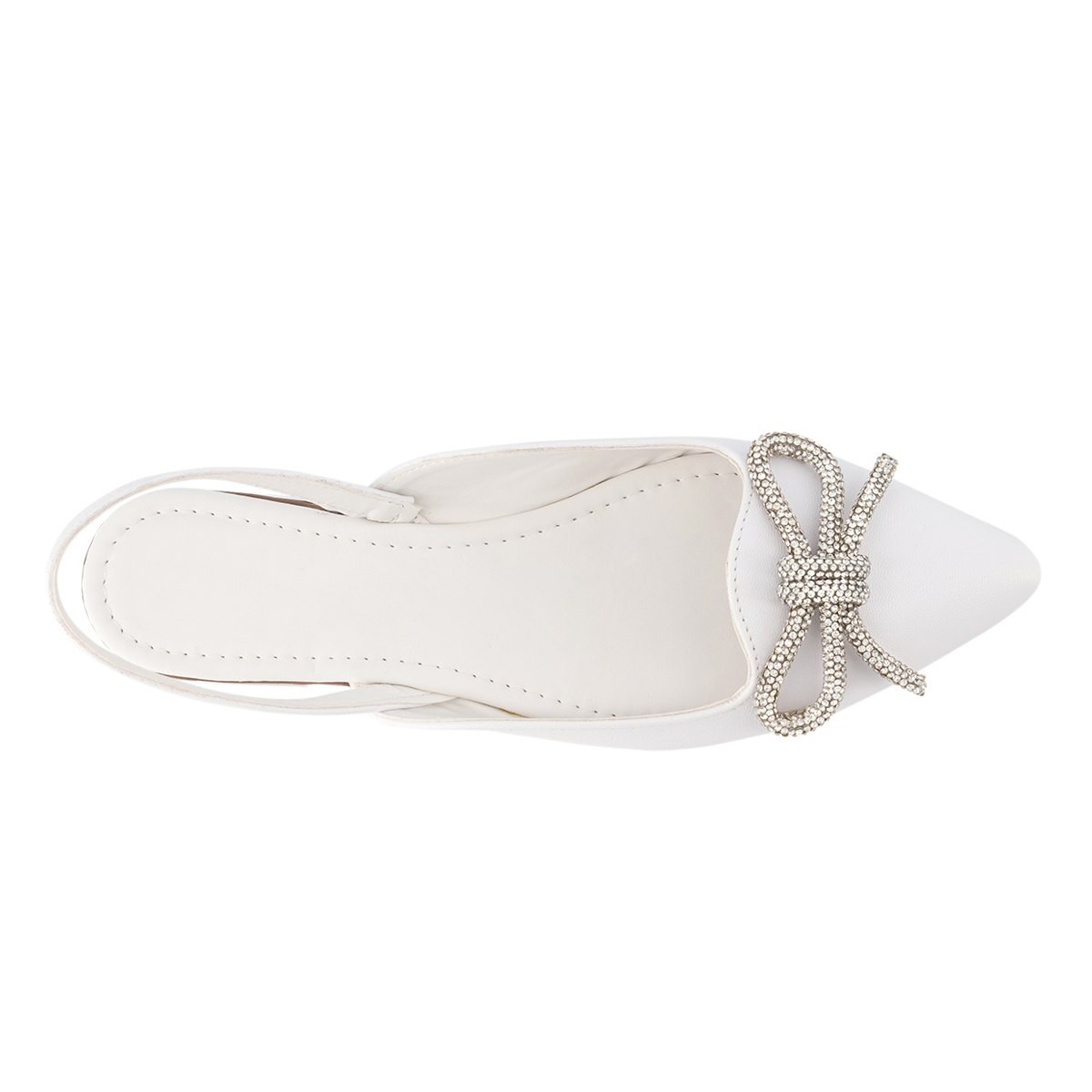 Flats puntales Exterior Piel sintética Color Blanco Para Mujer De RBCOLLECTION